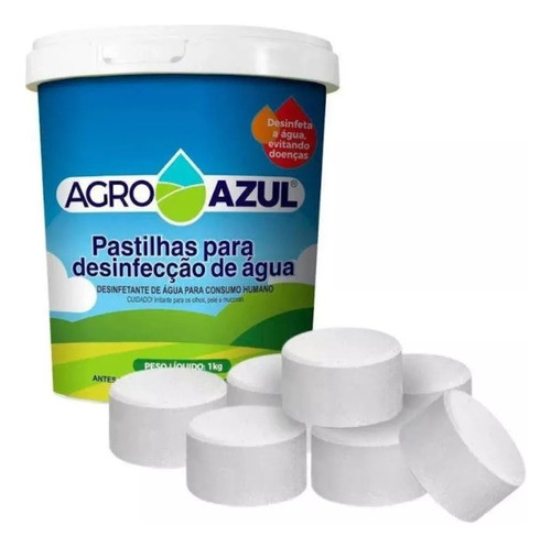 Pastilha Tratamento Água Consumo Humano 1kg 100 X 10gr 0