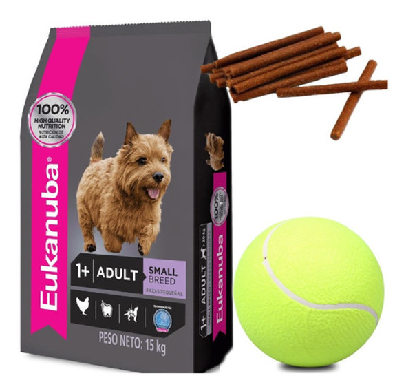 Eukanuba Adulto Raza Pequeña 7. 5 Kg Con Regalos 1 Eukanuba Adulto Raza Pequeña 7. 5 Kg Con Regalos 1