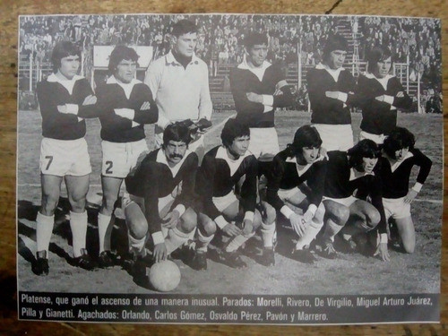 Recorte Platense Ganador Ascenso 1976 0