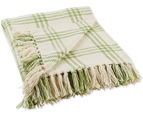 Dii Modern Farmhouse Plaid Collection Manta De Algodón Con F 0