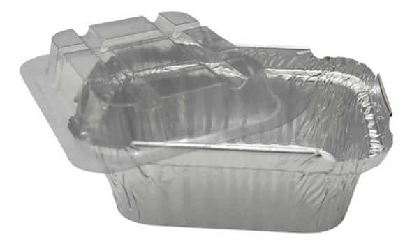 200un Marmitinha Alumínio 135ml Tampa Plástica Transparent 1 200un Marmitinha Alumínio 135ml Tampa Plástica Transparent 1