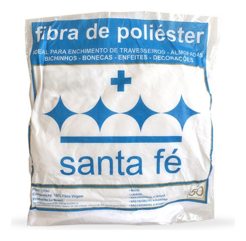 Enchimento De Fibra De Silicone - Pacote De 50gr - Santa Fé 0