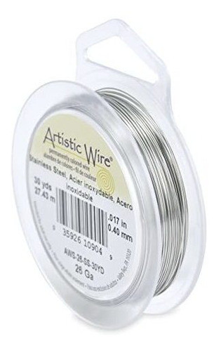 Alambre De Acero Inox 304 Para Joyeria Calibre 26 0.41mm-27m 0