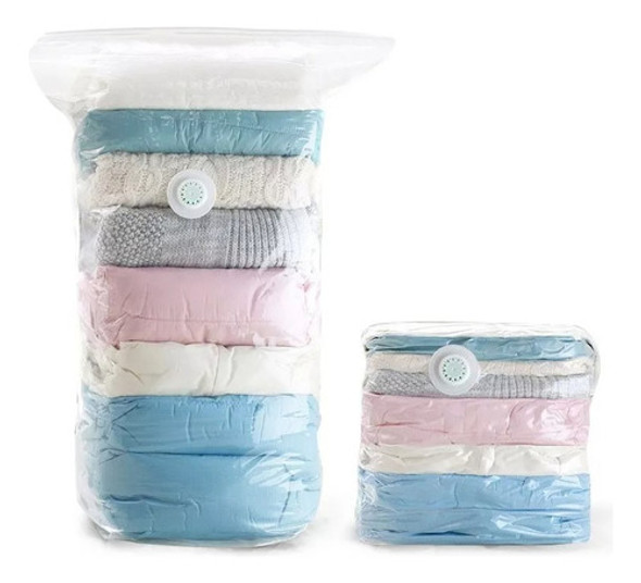 Pack X 2 Bolsas Guardar Ropa Al Vacio Ahorra Espacio 50x70cm 0