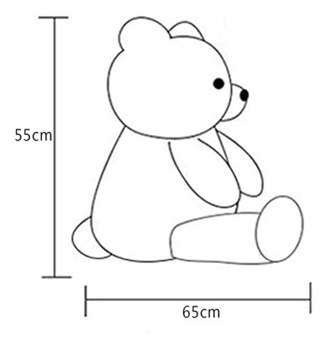 Snowolf Oso De Peluche Gigante De 1.2m De 4 Pies, 1