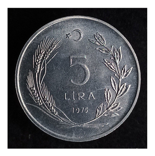 Turquía 5 Liras 1975 Sc Km 905 Ataturk A Caballo 0