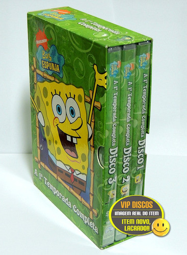 Box Bob Esponja Primeira Temporada Completa Original Lacrado 1