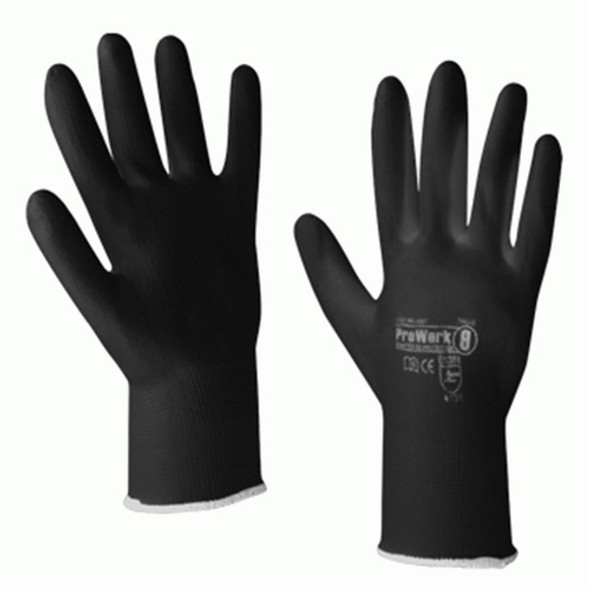 Guante Poliuretano Negro  Base Nylon T.10 (12 Pares) 0 Guante Poliuretano Negro  Base Nylon T.10 (12 Pares) 0