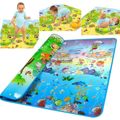 Espesor Bebé Gateando Mat Arrastrándose Pad Juegos Océano Ma 0