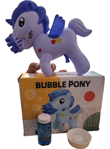 Burbujero Pistola Pony Violeta A Pilas (bubble Pony) 1