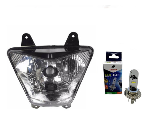 Bloco Óptico Farol Honda Xre 300 2010 A 2015 + Lâmpada Led 0