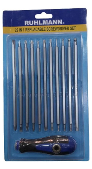 Juego Set Destornillador Puntas 22en1 (plano Ph Torx Allen) 0