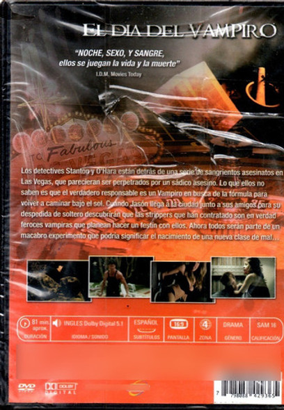 El Día Del Vampiro - Dvd Nuevo Original Cerrado - Mcbmi 1