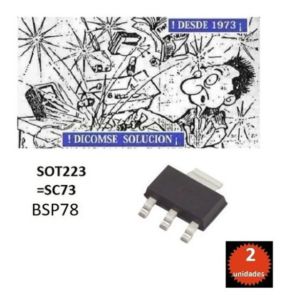 Bsp78 Bsp-78 Sot223  Automotive (ford K ) Sot223 X2 Unidades 0 Bsp78 Bsp-78 Sot223  Automotive (ford K ) Sot223 X2 Unidades 0