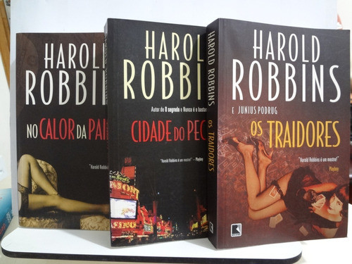 3 Livros Harold Robbins Os Traidores / Cidade Do Pecado + 1 1