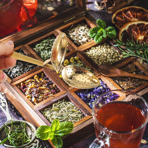 Infusor De Filtro De Chá De Aço Inoxidável Dourado Multifunc 1