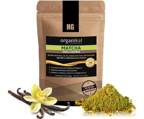 Pack X4 Matcha Vainilla Bourbon Organikal Hgl X50gr 0