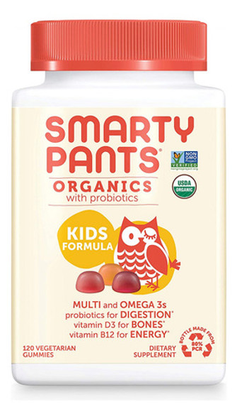 Suplemento Smartypants Daily Organic Gummy Kids Multivitamín 0