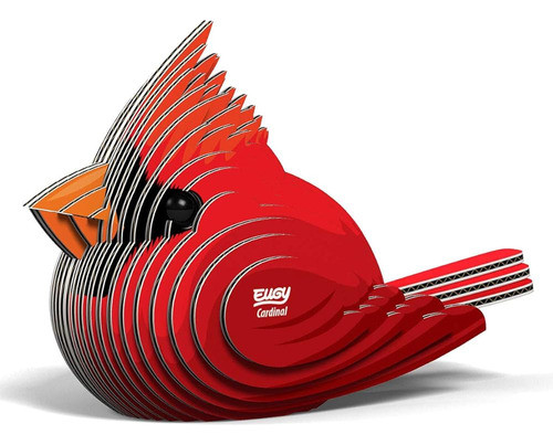 Eugy 068 Cardinal Eco-friendly 3d Paper Puzzle [nuevo Sello] 0