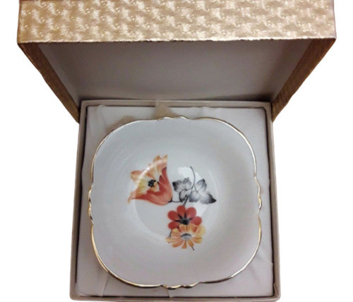 Plato Cenicero 9x9 Cm Pequeño  Porcelana Verbano C/caja 0