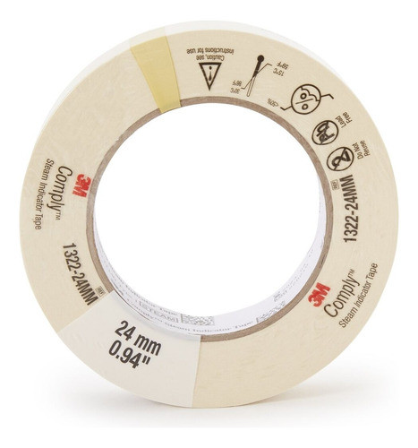 Cinta Para Autoclave 1322 De 3m. Rollos De 12mm X 55m. 0