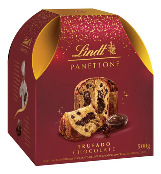 Kit Com 2und Panetone Lindt Trufado Ao Leite 500g 1