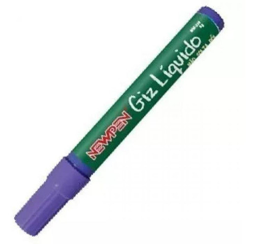 Caneta Marcador Para Vidro Vitrine Loja Newpen 4,5mm Roxo 0