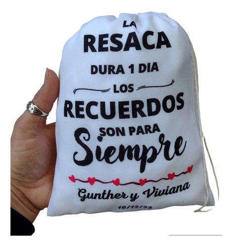 Bolsitas Kit Anti Resaca Bodas!!!! En Tela Panamá 0