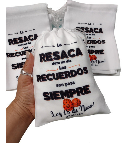 Bolsitas Kit Anti Resaca Bodas!!!! En Tela Panamá 1