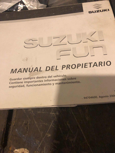 Manual Del Usuario Suzuki Fun 0