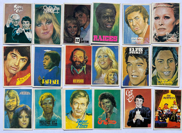 Figuritas De Álbum Los Trico Y Los Peña Cacho Y Coquito 1980 0