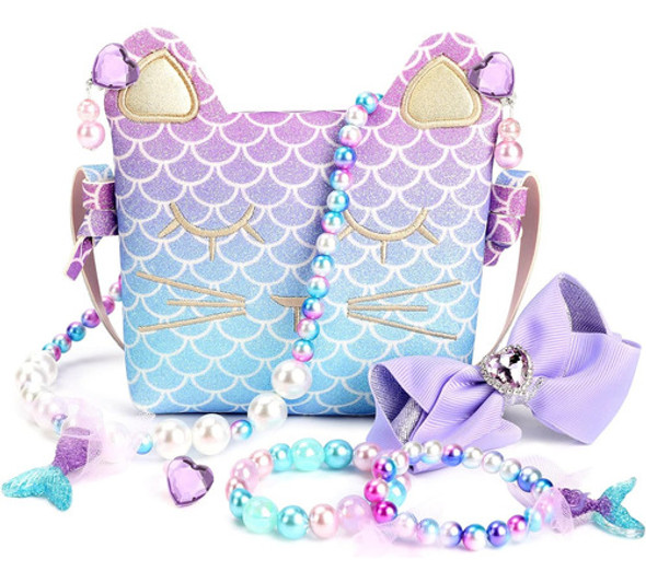 Bolso De Juegos Mermaid Para Niñas Regalo De Cumpleaños 0