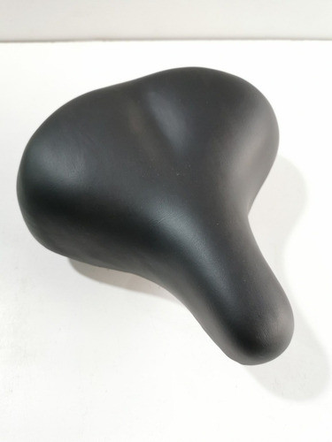 Asiento Para Bicicleta Playera Con Resorte Color Negro C-163 1