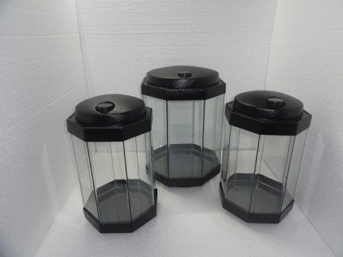 `pecera Octogonal 13 Litros Con Base Y Plafon Mainar 1