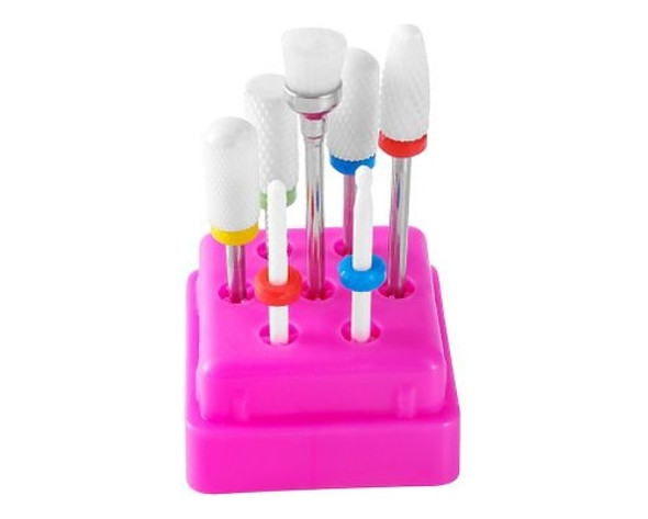 Kit Fresa Cerámica Para Torno Manicura Pedicura 7 Piezas 1