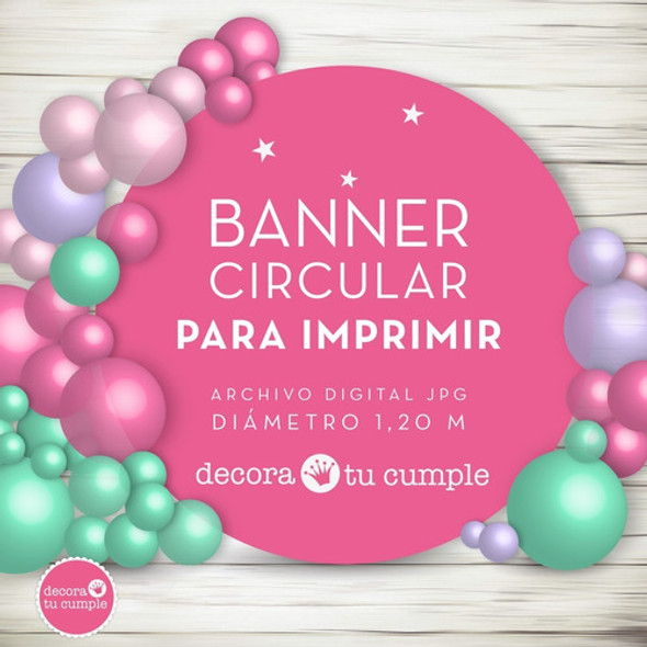 Banner Circular Futbol Argentina Messi Para Imprimir 1