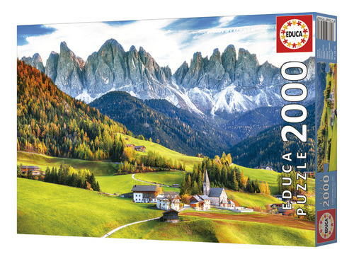 Puzzle Educa Otoño Dolomitas Paisaje Alpes 2000 Piezas Atrix 0
