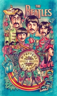 The Beatles - Sgt. Peppers Lonely Hearts - Lámina 45x30 Cm. 0
