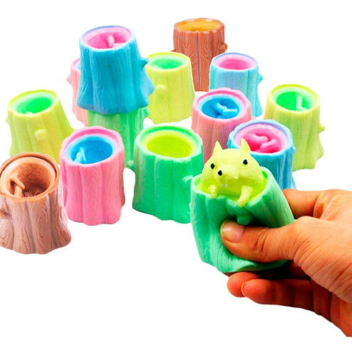 Squishy Ardilla Tronco Árbol Evii Squirrel Antiestress Color 0