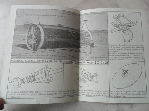 Folleto Maquinaria Germor Tractor Antiguo Sembradora Sc2428 1