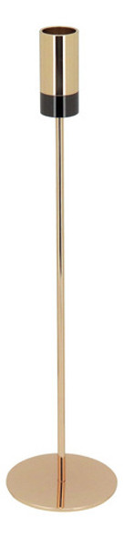 Castiçal Porta Vela Decorativo Metal Dourado Jogo 3 Peças 1