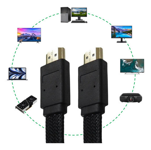 Cable Hdmi 2.0 Video 4k 5 Metros 1080 Full Reforzado Grueso 1