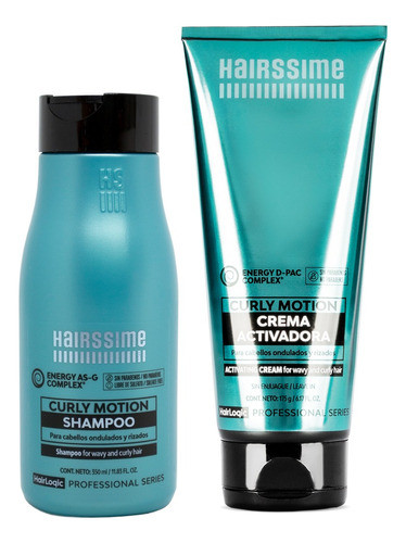 Hairssime Curly Motion Shampoo + Crema Activadora Rulos 6c 0