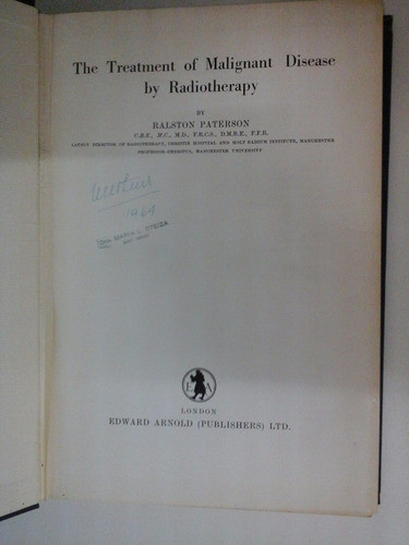 * The Treatment Of Malignant Disease By Radiotherapy Pater 0