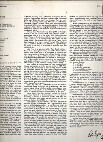 Vinilo Discos Pete Seeger's Greatest Hits, Columbia 1980 1