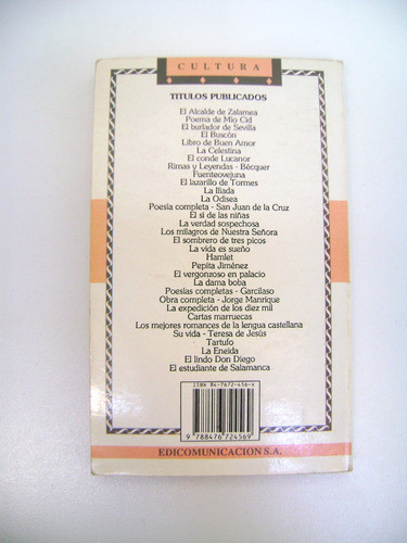Poesias Completas Garcilaso De La Vega Edicomunicacion Boedo 1