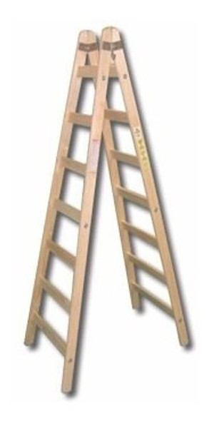 Escalera Pintor En Madera 7 Escalones Reforzada 1
