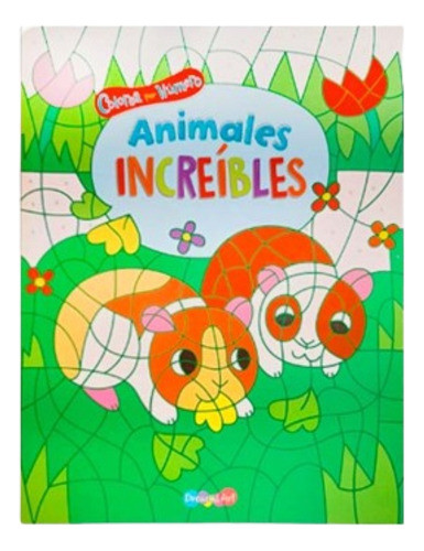 Libro Infantil Colorea Por Número Animales Increíbles 0
