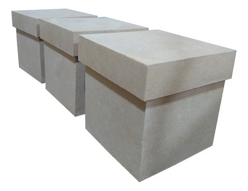 Caja Fibrofacil 6x6x6 Con Tapa Tipo Zapato X 10un. Souvenir 0
