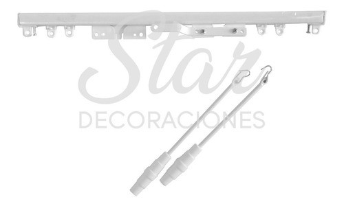 Riel Europeo 1,80 M Para Cortina - Star Deco 1